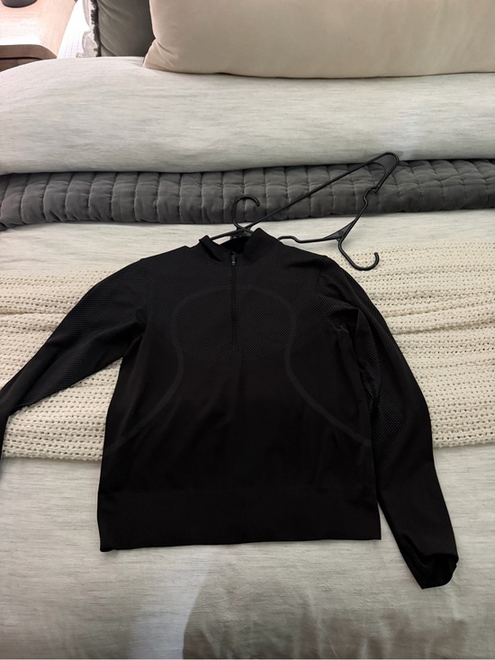 lululemon athletica Tops - lululemon athletica Black Half-Zip Long Sleeve Top